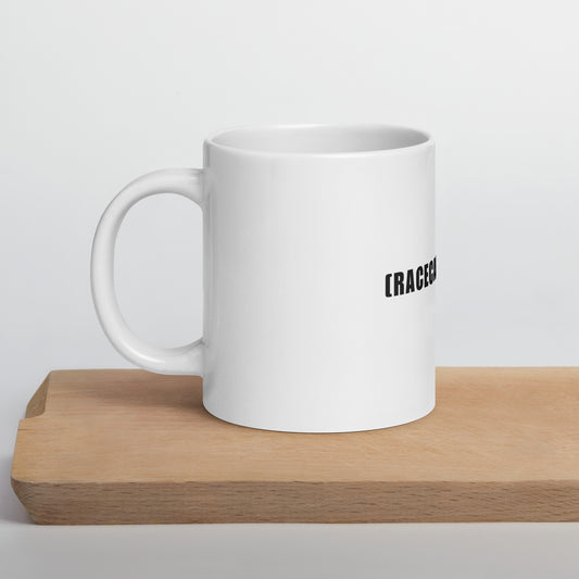 White glossy mug